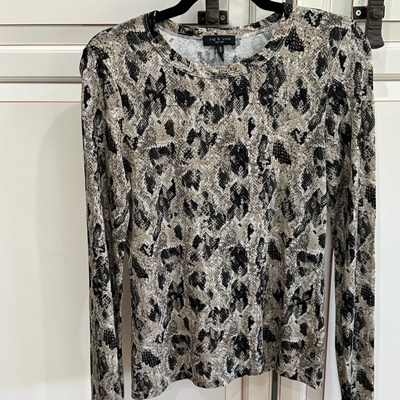 rag & bone Sabeen Leopard Print Top (22) - Picture 10 of 11